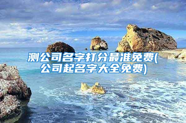 测公司名字打分最准免费(公司起名字大全免费)