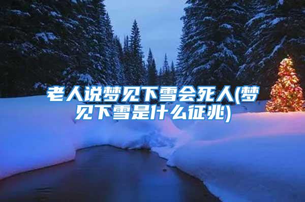 老人说梦见下雪会死人(梦见下雪是什么征兆)