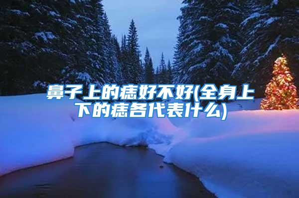 鼻子上的痣好不好(全身上下的痣各代表什么)