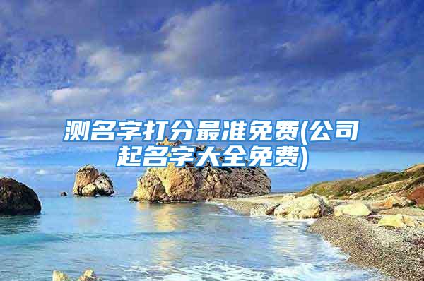 测名字打分最准免费(公司起名字大全免费)